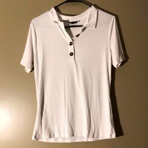 White Button Down Collar